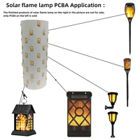 3.7 V flamme solaire lampe à LED PCBA simulé lampe torche solaire lampe torche contrôleur Circuit imprimé 51 pièces LED 1