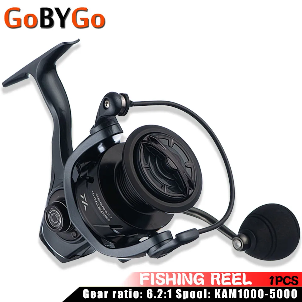 

Spinning Reel High-speed Ratio 6.2:1 Shallow Line Cup Long-range 13KG High Quality Max Drag Spool Gear Casting Fishing Reel Tool