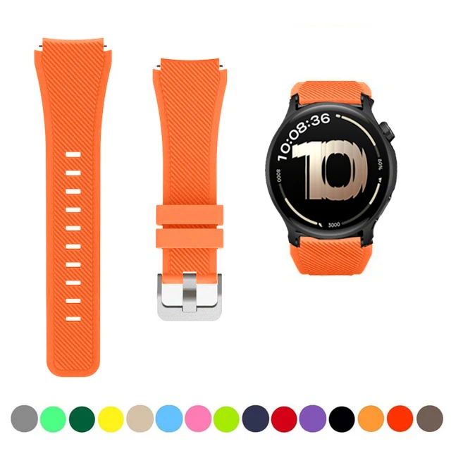Sport Silicone Bracelet 22mm Watch Strap - Universal Smartwatch Accessory