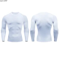 Dry Fit Men'S High Quality MMA Fitness Gym Sports T-Shirt Jogging Running Shirt Compression Breathable Rashguard Comprehensive 2