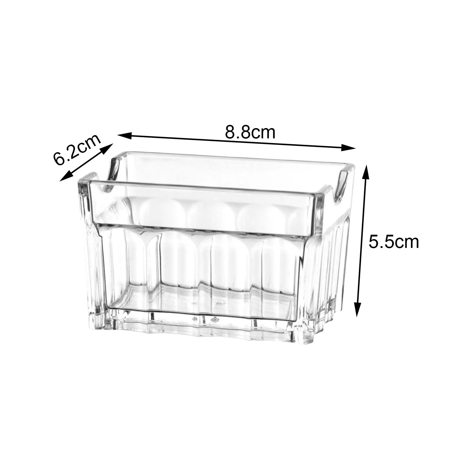 Acrylic Sugar Packet Holder Tissue Tea Bag Bowl for Coffee Bar Business Cards Holder Organizer Kitchen Accessories Airtight Container