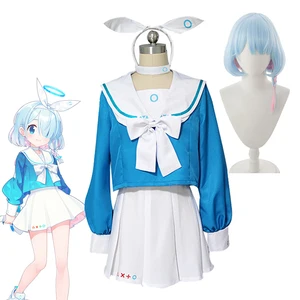 Blue Archive The Animation Arona Cosplay JK Sailor Uniforms Anime Game Clothing Arona Wig Headwear Halloween Stage Costumes