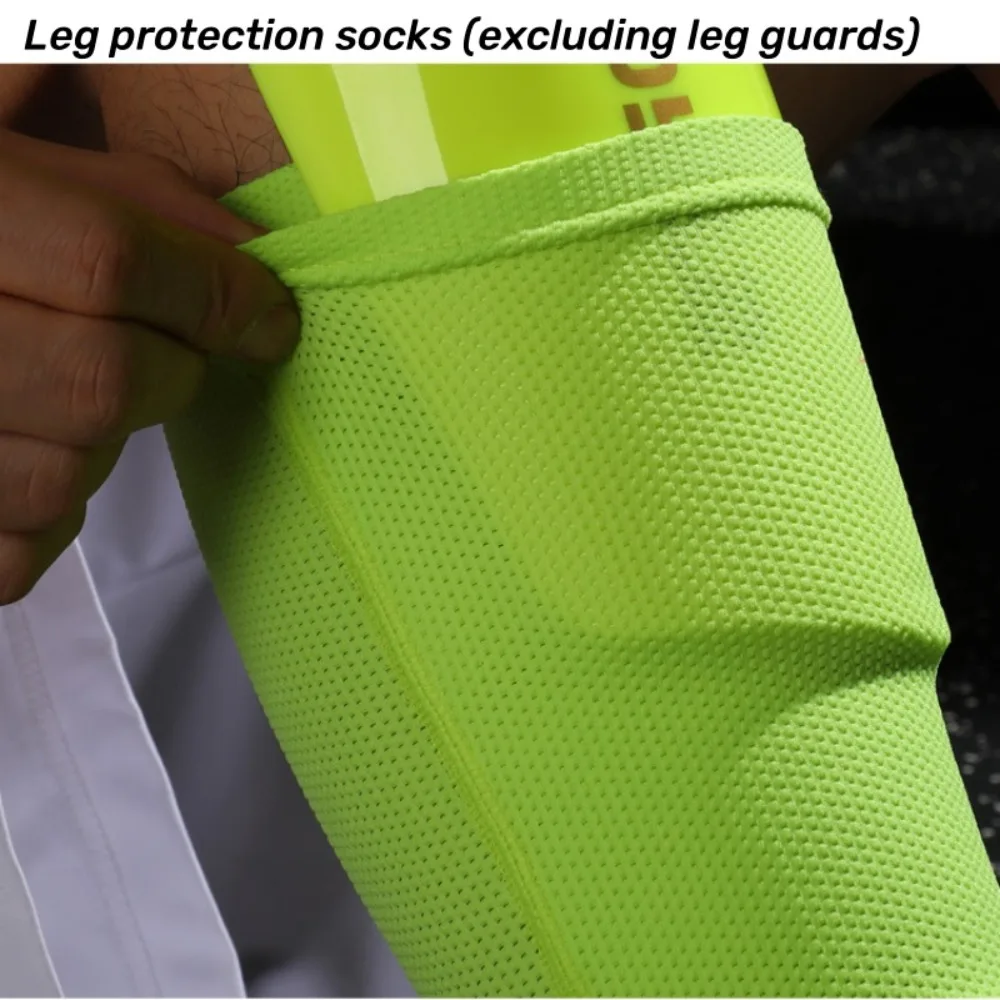 1Pair Soccer Shin Guard Football Crashproof Calf Protector Nylon Leg Sleeves Sock Shin Protector with Pocket Training Protection soccer shin guards,shin guard pads