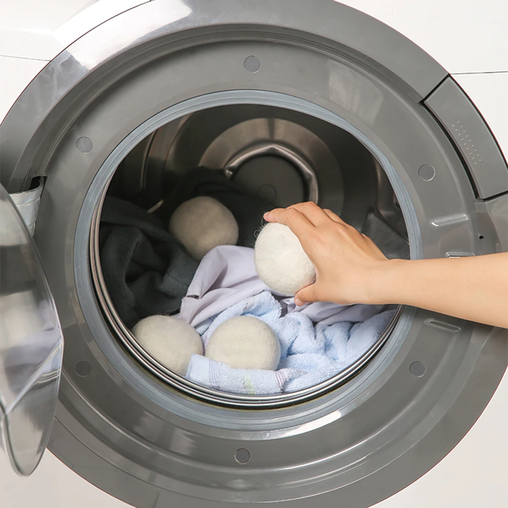 Home Washing Balls To Reduce Drying Time 3cm/4cm/5cm Wool Dryer Balls Organic Wool Dryer Bathroom Laundry Accessories