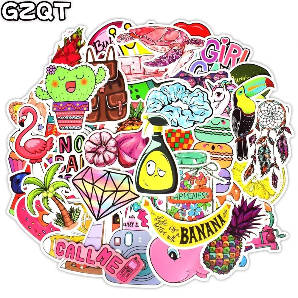 

Наклейки Детские, для ноутбука, велосипеда, автомобиля, чемодана, скейтборда, 50 шт.