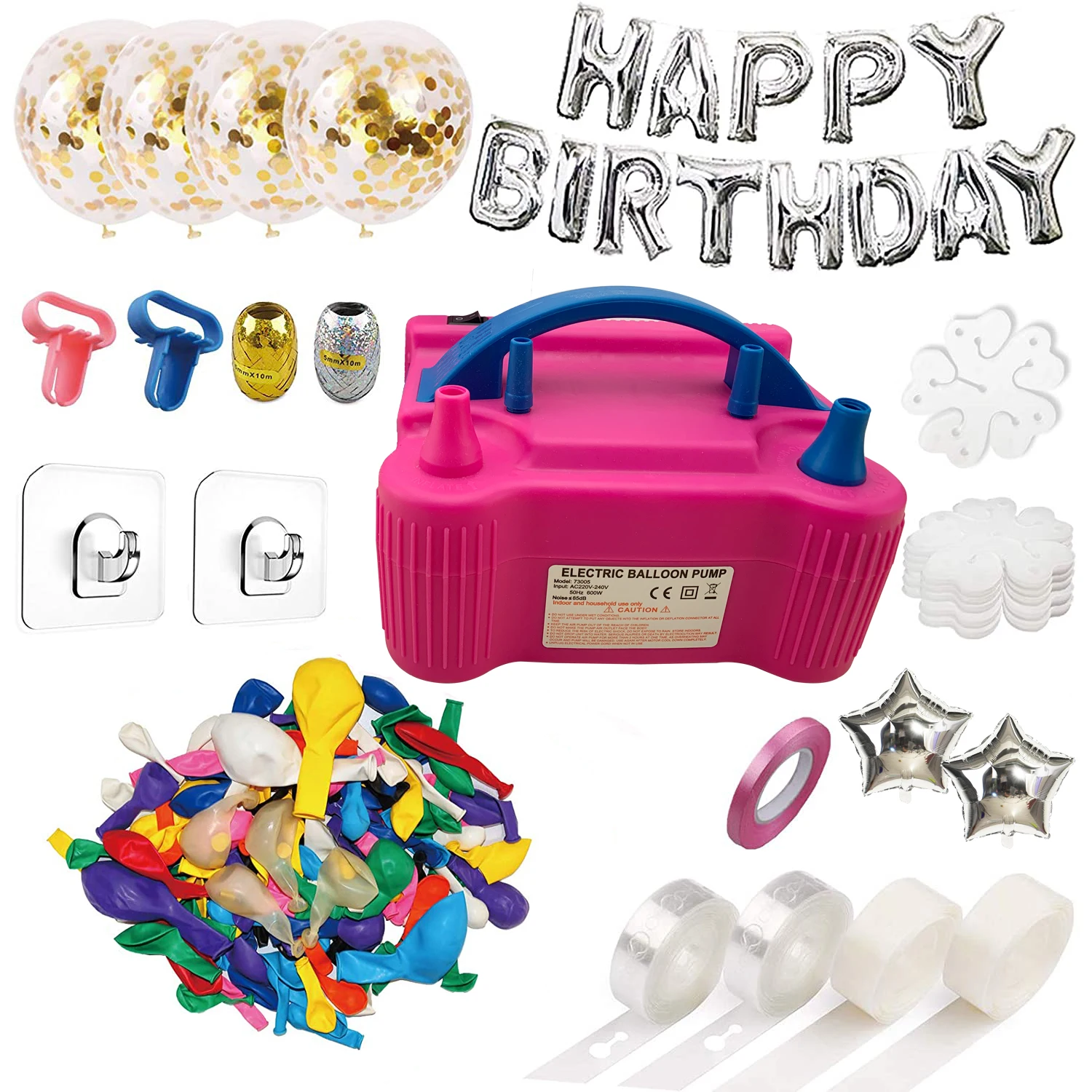 

Электрический насос для воздушных шаров, 220 В, 79 шт.