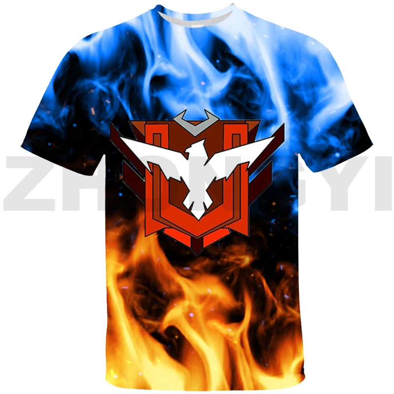 T-shirt Homme, Décontracté Et À La Mode, Avec Impression En 3d Free Fire  Garena - Camisetas - AliExpress