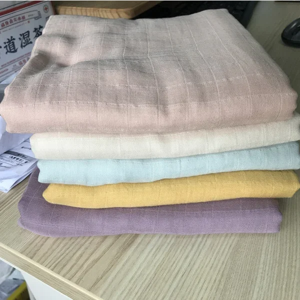 120x120cm Newborn Bedding Cotton Bamboo Blanket Swaddling Baby Blankets Muslin Swaddle Blanket Diaper 3