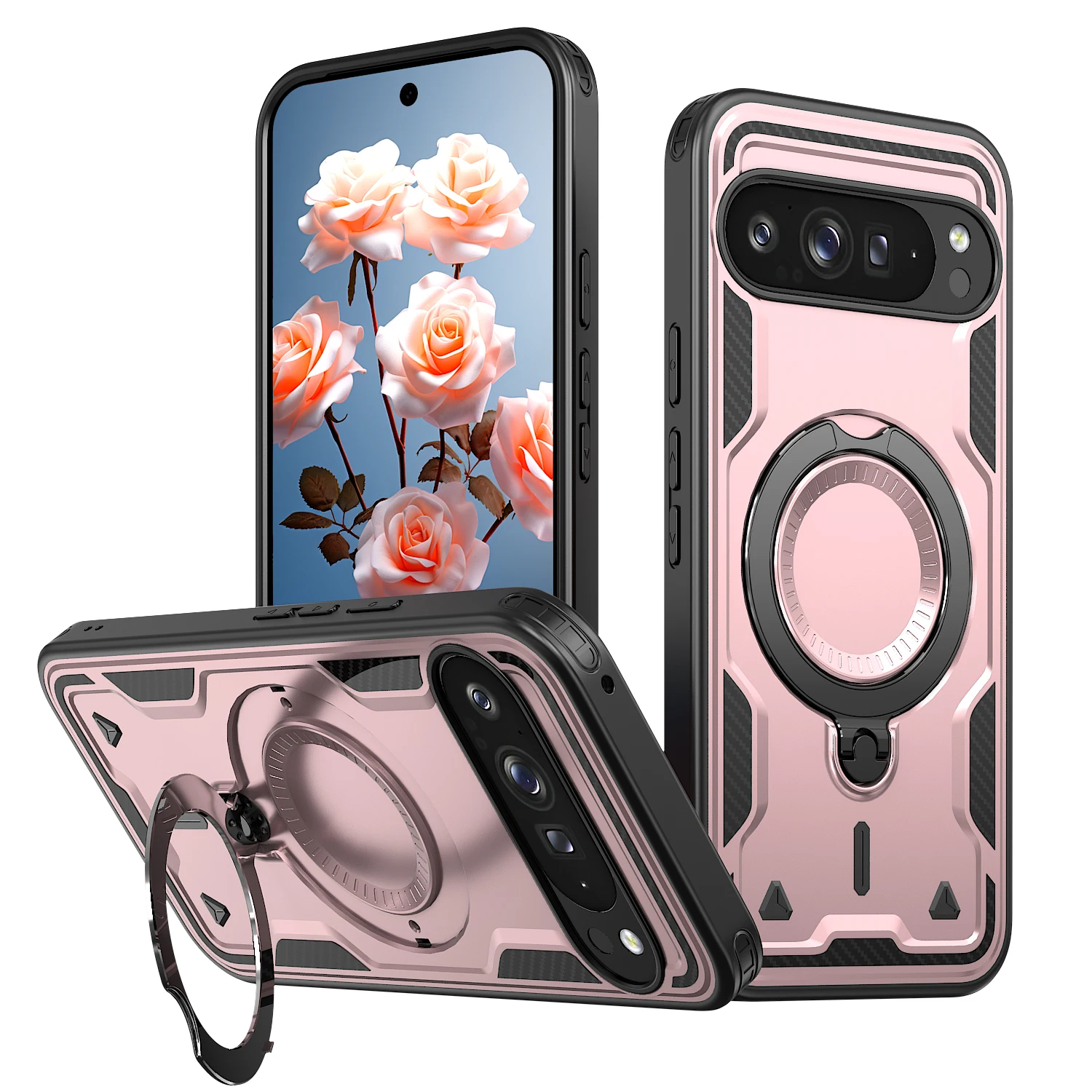 Magnetic Rotatable Stand Case with Kickstand and Enhanced Protection