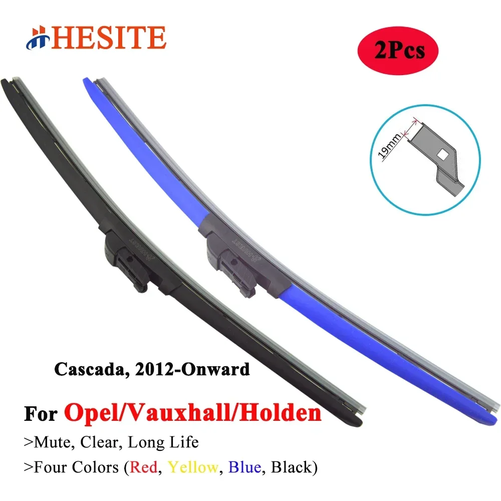 

Разноцветные щетки стеклоочистителя HESITE для Opel Vauxhall Holden Cascada W13 Convertible 2012 2015 2018 2020 2021 2022 2023, автомобильные аксессуары