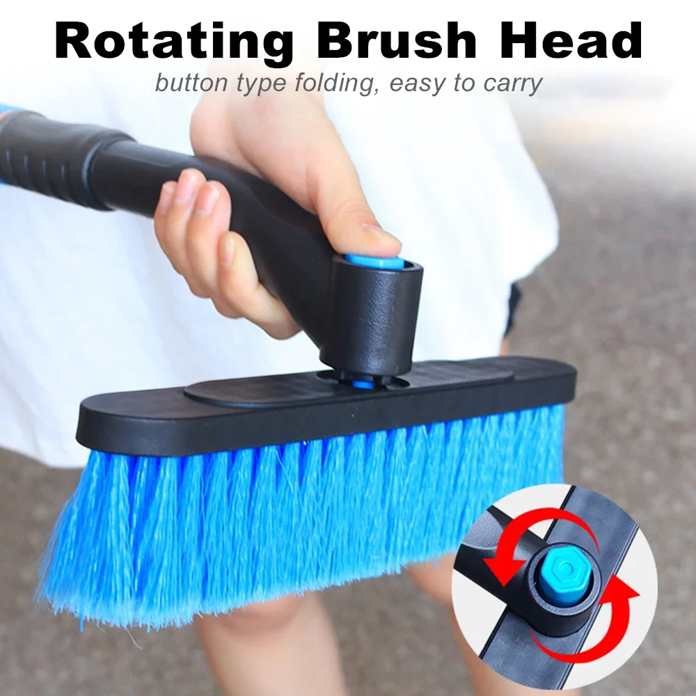 Winter Machine Extendable Car Cleaning Ice Scraper Snow Shovel Windshield Brush Foam Handle Detachable With Ergonomic