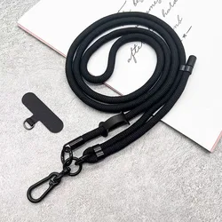 Adjustable Anti - Loss Crossbody Phone Lanyard - Lightweight & Durable Nylon Strap - Polyester / Nylon (Model 2 BL 150cm)