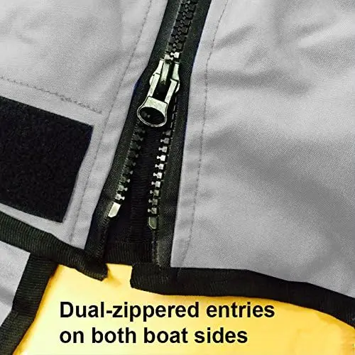 Heavy Duty Hard/T-Top Boat Cover Center Console T-Top Boat Cover Gray fits up to 30ft
