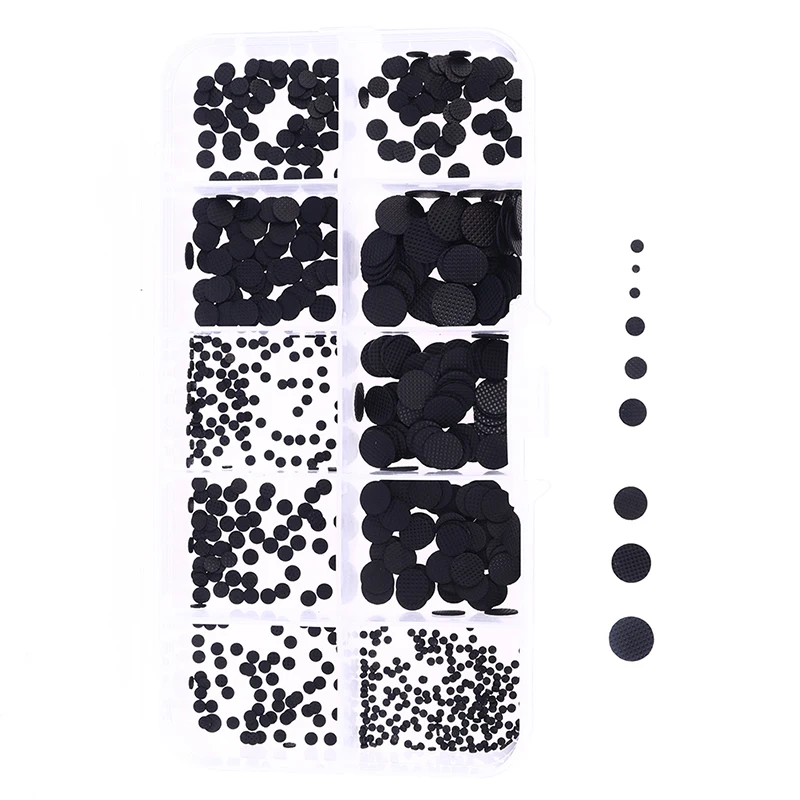 1.5-8mm Conductive Rubber Pads Keypad Repair Kit For IR Remote Control Conductive Rubber Buttons Different Sizes 500pcs/box