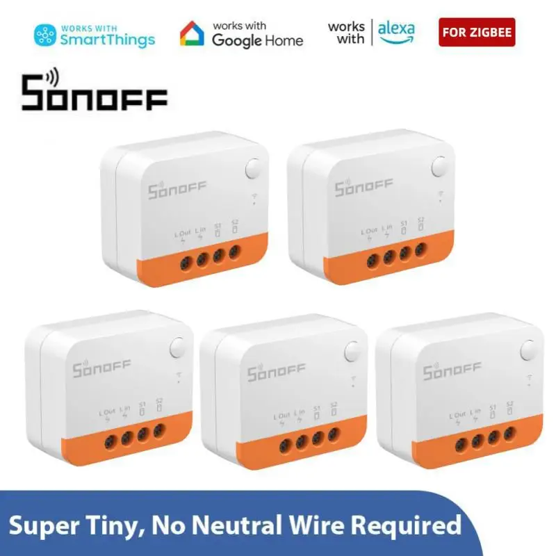 

SONOFF Zigbee ZBMINI L2 Smart Switch Smart Home 2 Way Module Switch Work With EWeLink APP Voice Control Alexa Google Home Alice