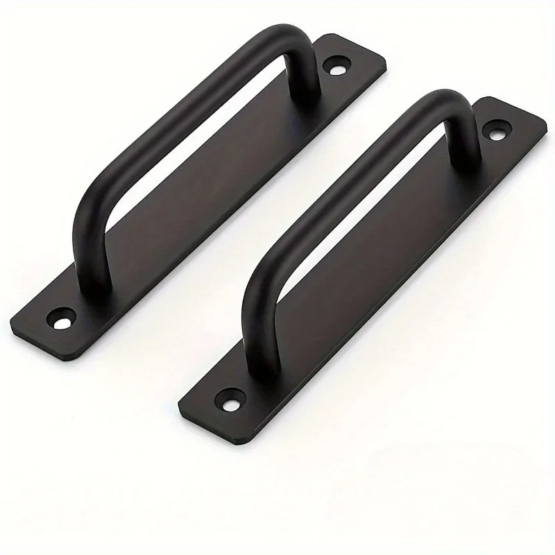 2pcs Barn Door Handles, Sliding Door Handle, Black Cabinet Handles thumbnail 2