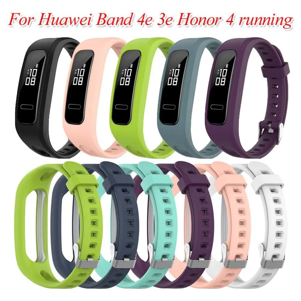 

Silicone Replacement Wrist Strap for Huawei Band 4e 3e Honor Band 4 Running Sports Watch Band Smart Watch Adjustable Bracelet