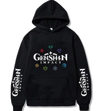 

Genshin Impact Clothes Sweatshirt Women Oversized Harajuku Hoodie Korean Streetwear Tops Genshin Impact Long Sleeve Pullovers