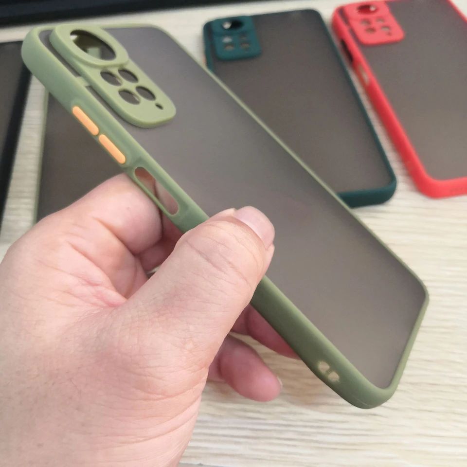 Cover Carbon Per Xiaomi Redmi Note 11S 4G - Custodia TPU Morbida Antiurto, Nero Opaco Con Inserti In Fibra Di Carbonio
