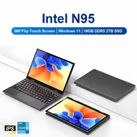 2 in 1 Touch Screen 10.95 Inch 360° Flip Laptop Intel N95 Win 11 Pro 16GB DDR5 2TB SSD Metal for Office Gaming Mini Notebook PC 1