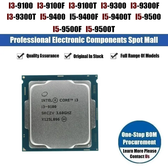 100% New I3-6100t I3-9100 I3-9100f I3-9100t I3-9300 I3-9300t I5 