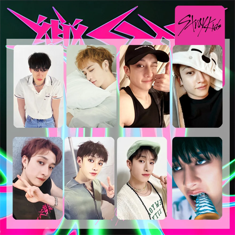 

8 шт. Kpop Straykids фотокарточки альбомы Le-STAR Lomo Card Felix leeзнаем Bang Chan коллекционные открытки Поклонники подарок