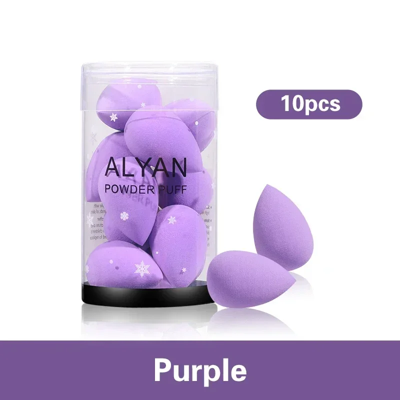 10PCS Makeup Blender Mini Beauty Egg Cylinder Wet and Dry Sponge Puff for Liquid Foundation BB Cream Beauty Makeup Accessories 3
