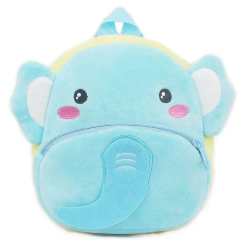 Three-Dimensional Animal Design Plush Schoolbag Fashion Student Schoolbag Cute 1-3 Years Old Children's Schoolbag Shoulder Bag