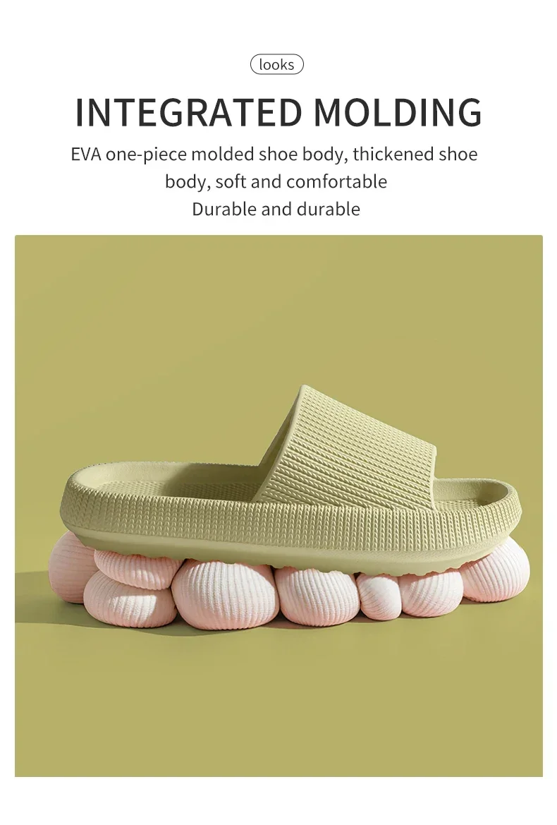 Eva's Simple Men's Slippers For Man Size 45 Poop Slippers. Wearing Soft-Soled Anti-Slip Shoes In Summer. And Women's Slippers