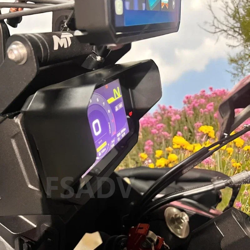 Carbon Motorcycle Sun Visor & Dashboard Screen Protector