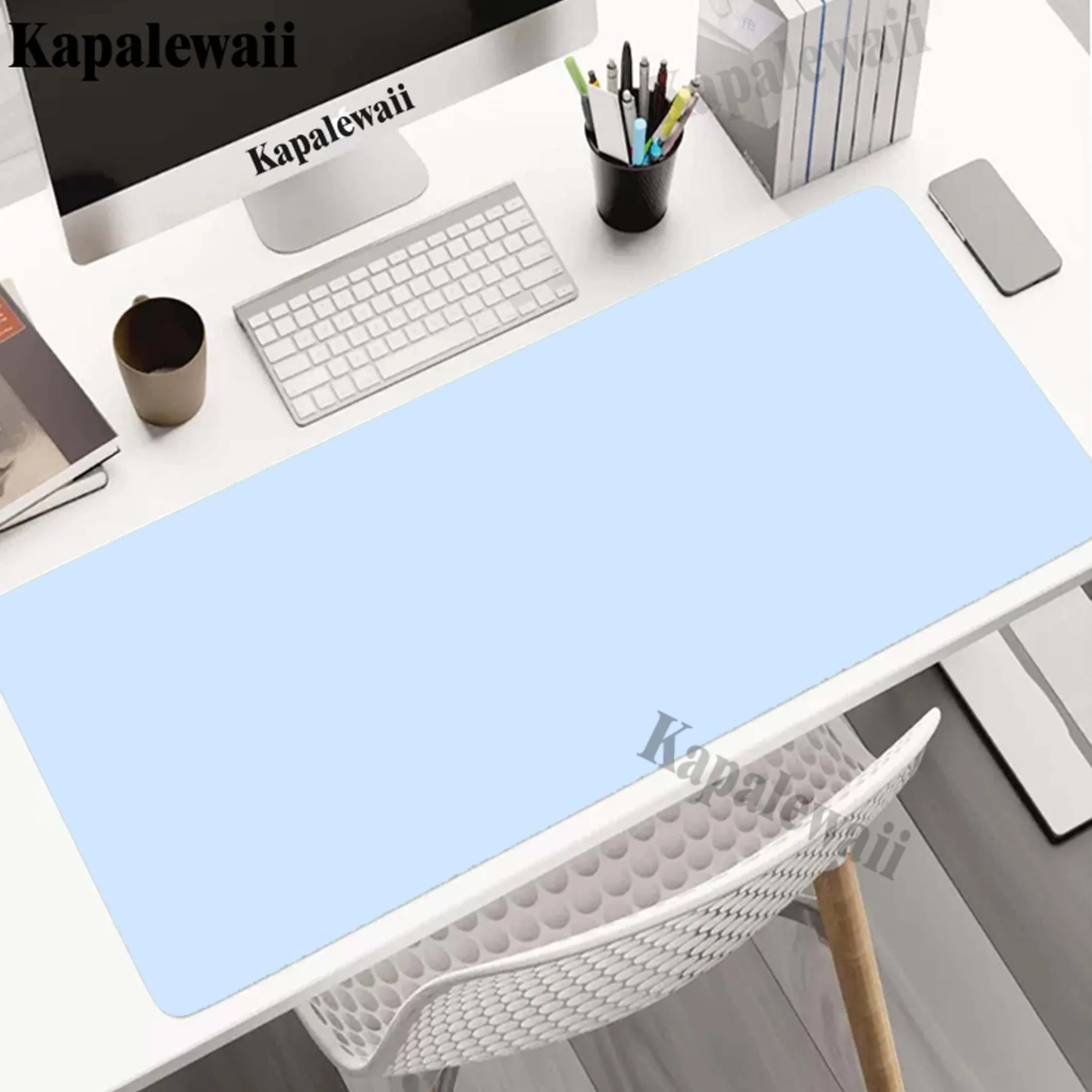 

Pure Color Blue Green Purple Simple Mouse Pad Gaming Setup Accessories Mousepad Desk Mat Locking Edge Mouse Pads Keyboard Mat