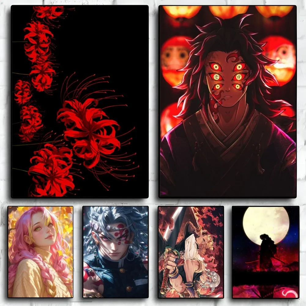 

D-Demon S-Slayer Anime Japanese Poster Paper Print Home Living Room Bedroom Entrance Bar Restaurant Cafe Art Painting Decoration