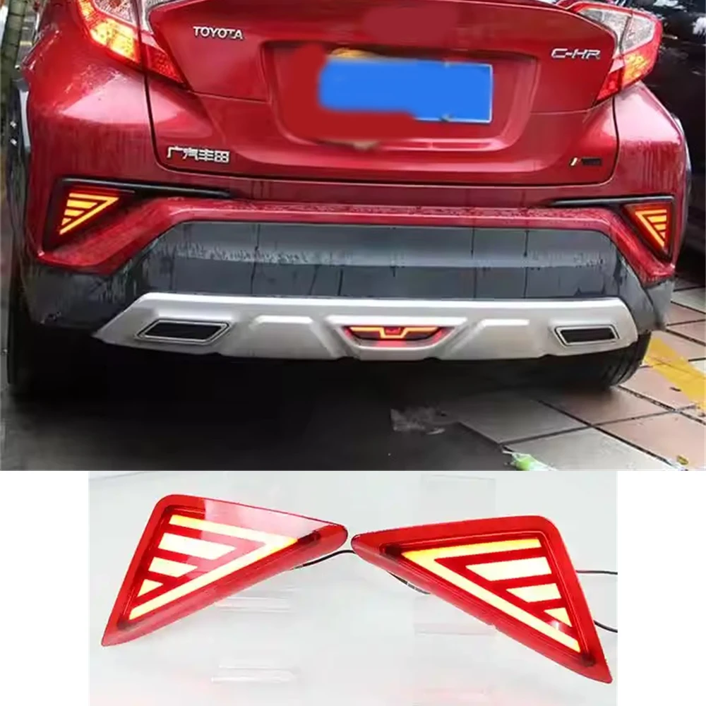 

For Toyota C-HR CHR 2016 2017 2018 2019 Car LED Rear Fog Lamp Bumper Light Auto Bulb Brake Light Reflector