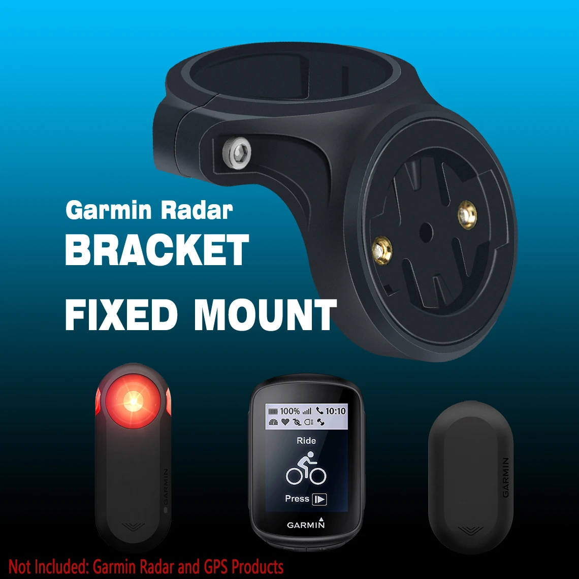 Saddle Bow Clip Taillight Mount Holder for Garmin Varia Rearview Radar  RVR315