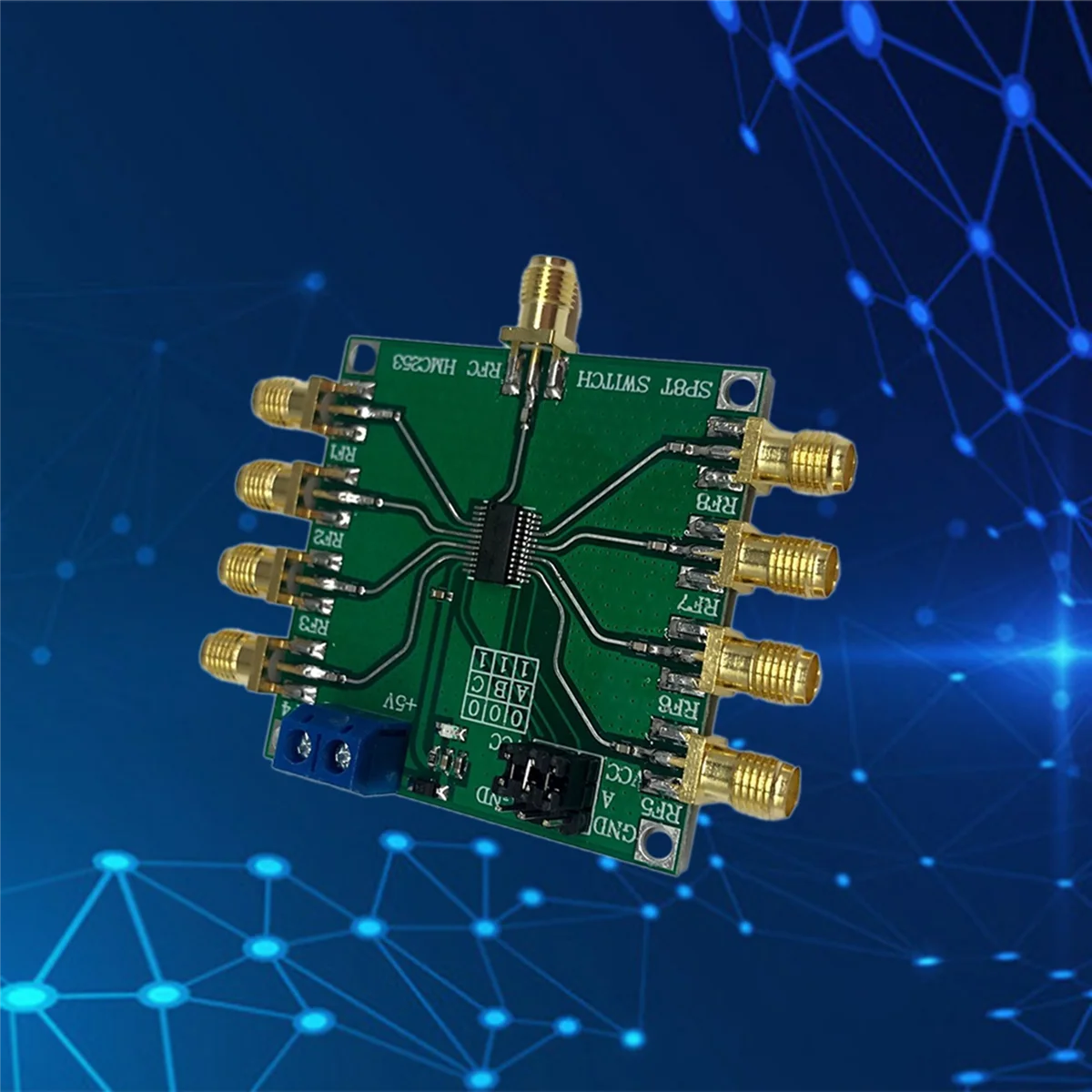 ZIZI HMC253 DC-2.5 GHz 다기능 단극 8개 스위치 스위치 채널 선택 안테나 모듈