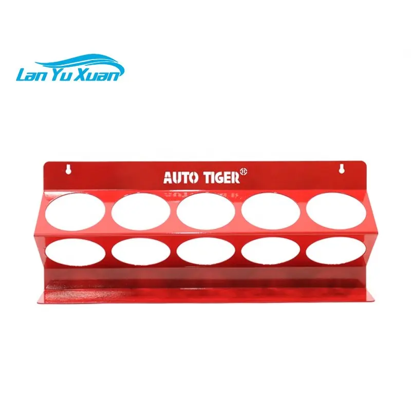 

Red Car detailing tools Sprayer trigger bottles shelf for car care