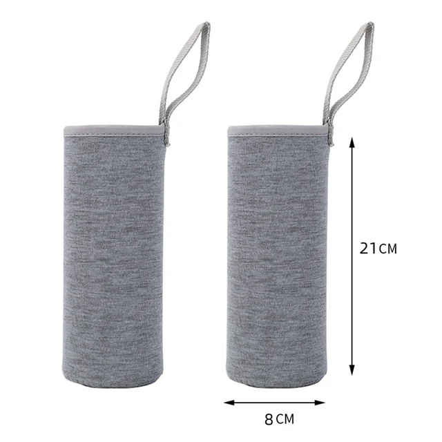 2pcs Bottle Bag 550/750 /1000/1500ML Thermal Sleeve Drinking Bottlesinsulated Cup Lid Drinking Bottles For Hiking Camping 6