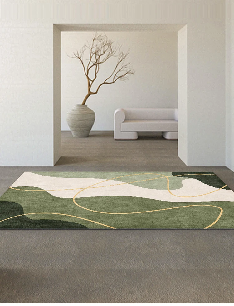 

GM0390 Living room carpet, household light luxury, Japanese style modern minimalist abstract study carpet, bedroom bedside