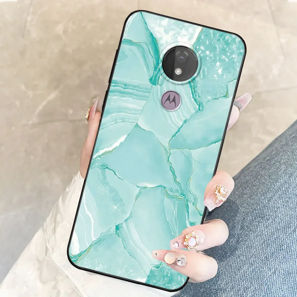 Premium TPU Soft Silicone Bumper Phone Case for Moto G7 Power by Coque