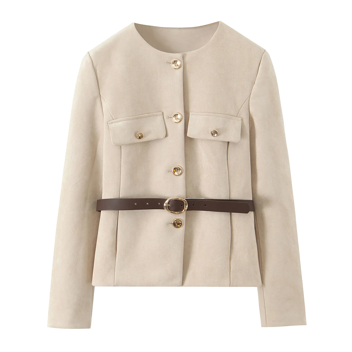 Women Blazer Coat Autumn Winter Female Long Sleeve Casual Single-Breasted Elegant Office Jacket Ladies Suit Coat Tops Outerwear