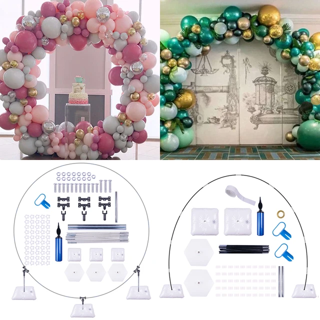 Kit de arco para globos, marco circular para soporte de globos, Decoración  de cumpleaños, boda, Baby Shower, Fondo de Fondo - AliExpress