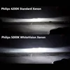 Philips White Vision Plus D1S Xenon Car Headlight 5000K Pure White 35W LED Effect HID Lamps +120% Bright 85415WHV2X2, Pair 4