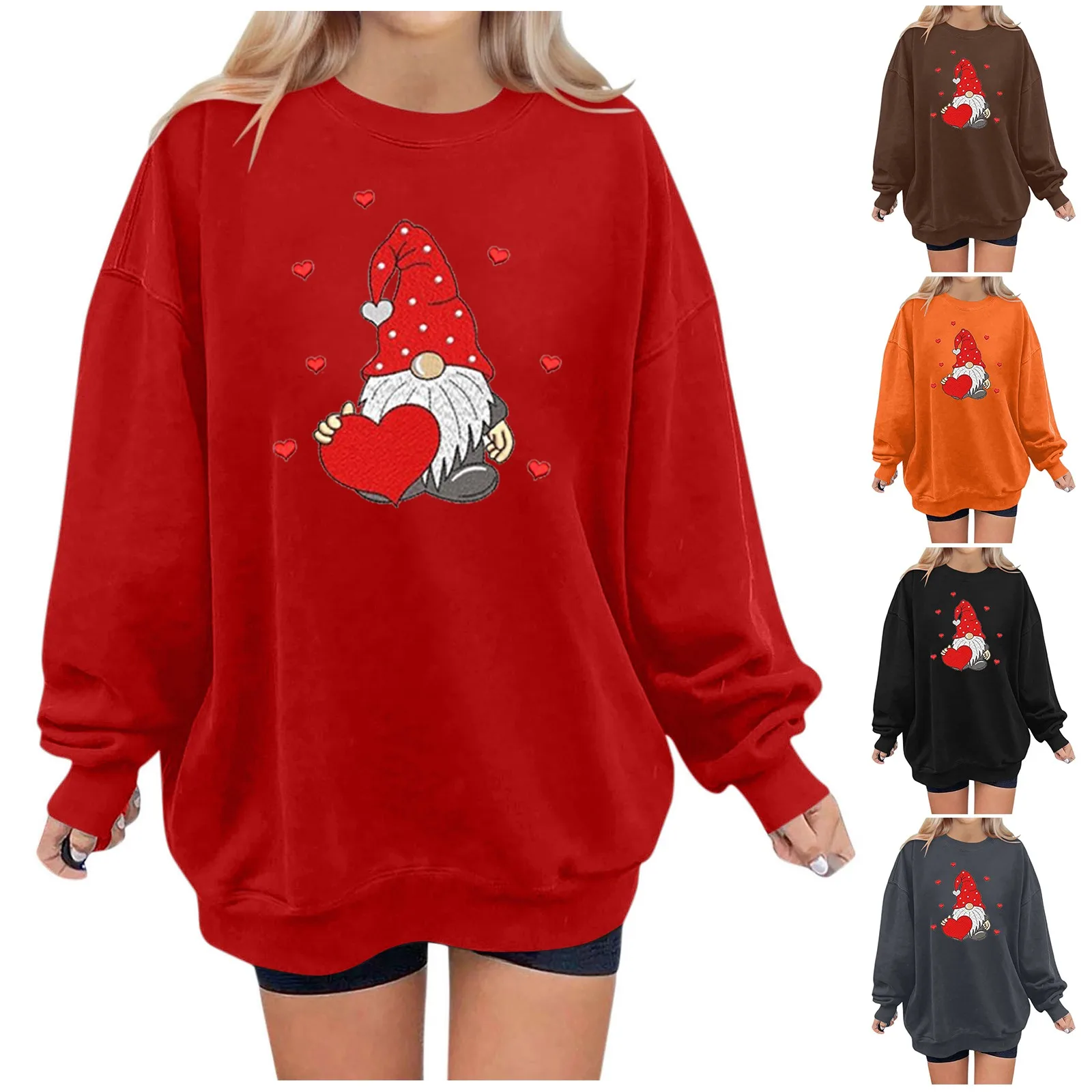 

Women's Fashion-forward Daily Versatile Casual Sweatshirts Long Sleeve Printed Top Sweatshirts Comfortable Chic Sweatshirts