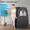 Full Size Steam Sauna Set Large Space Home Spa With 4L Steamer 4L 1600W  for Relaxation Detox 2