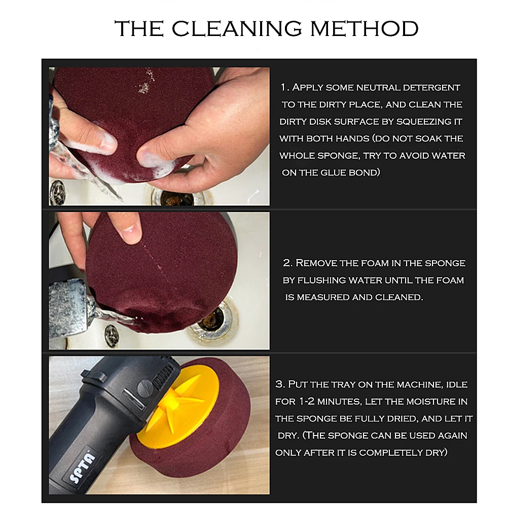 6-Inch Fit M14 Car Polishing Sponge-Durable Rubber Polishing Wheel For Waxing & Detailing Ideal For Home Or Professional Use car polishing pad car polish pad car polishing sponge wool polishing pad polishing sponge set polishing wheel disc polishing wheel kit car glass polishing kit