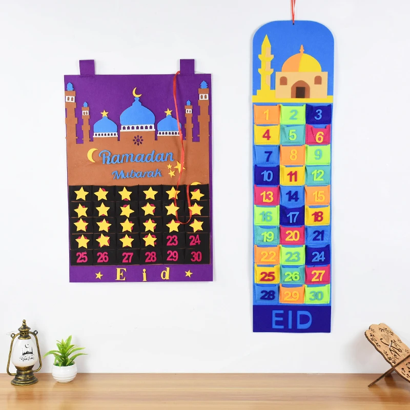 2 Pack Ramadan Chocolate Calendar 30 Days Countdown to Eid Al-Fitr