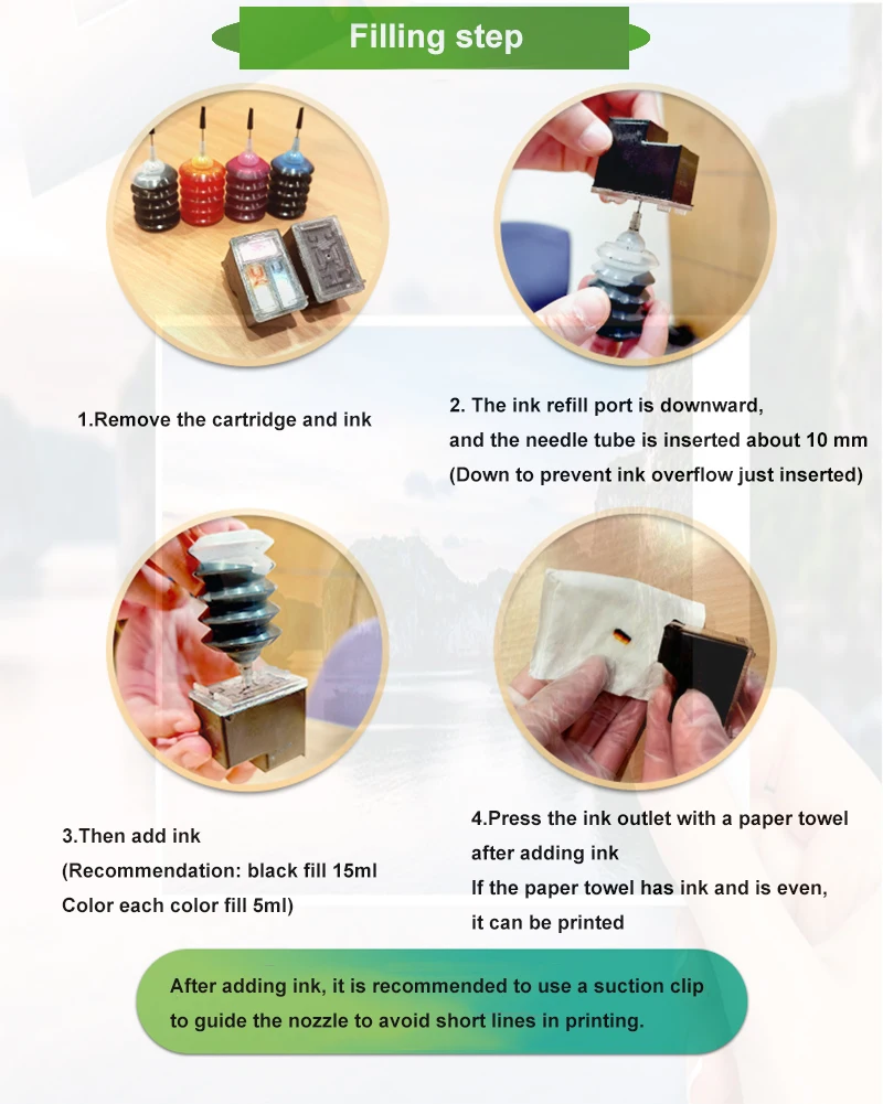 Description Picture 4 of itemeinkshop Compatible 304XL Ink cartridge for HP 304 for HP304 Deskjet ENVY Officejet 2620 2630 2632 3730 5020 5032 Printer