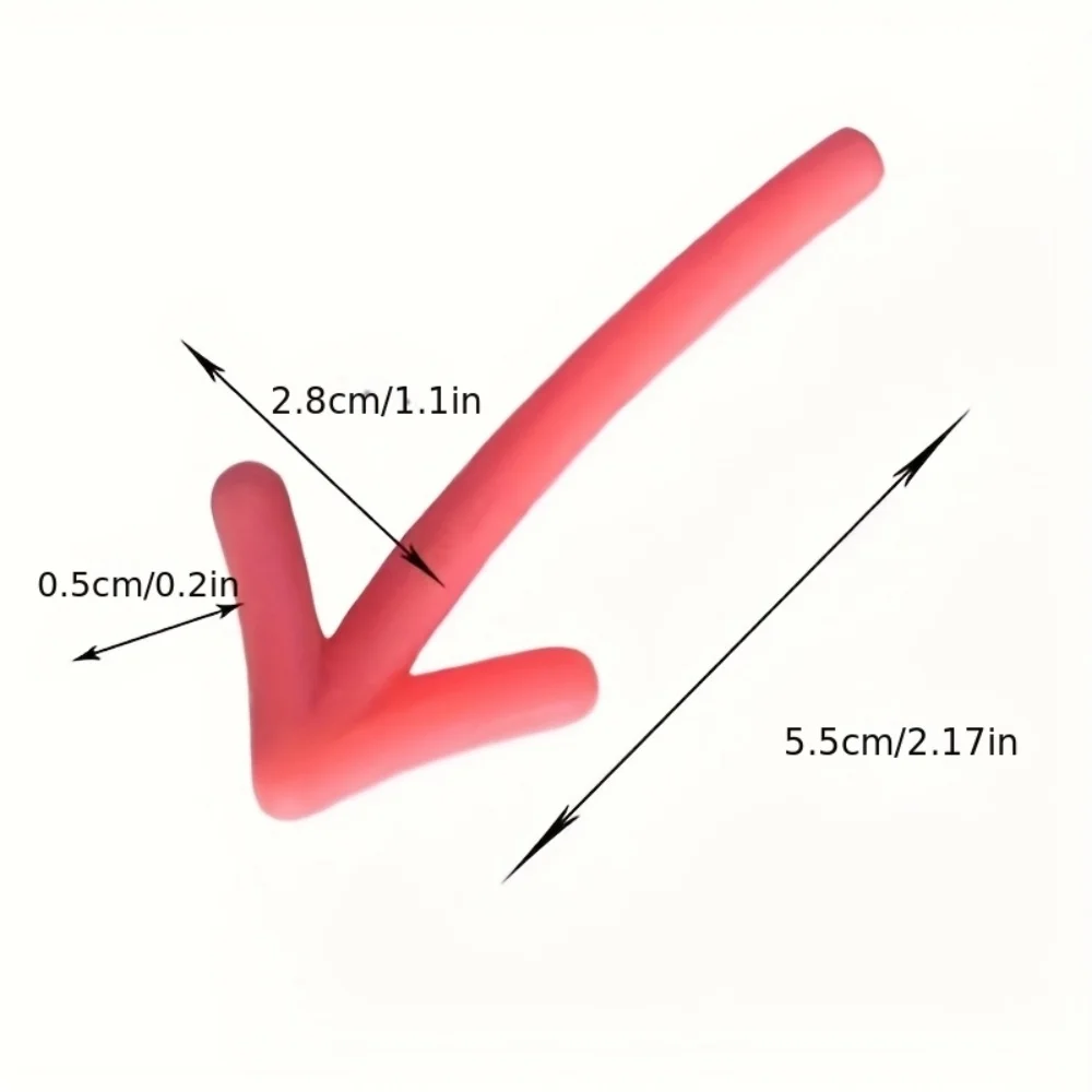 귀엽고 재미있는 화살 모양의 냉장고 자석 6개 팩, 3D 자석 메시지 보드 스티커