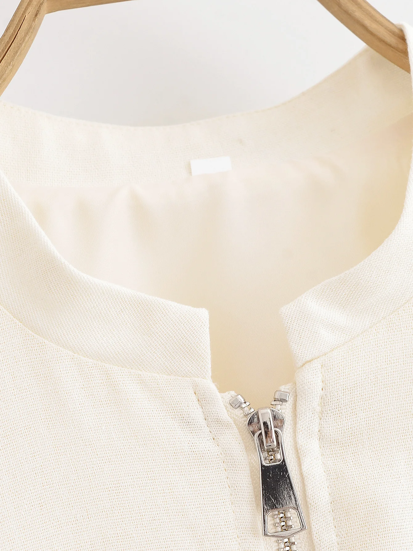 Bombers Women's Jackets inszart 2025 Beige Outwear Solid Long Sleeve With Zipper Elegant Fashion Streetwear Casual Loose Jackets