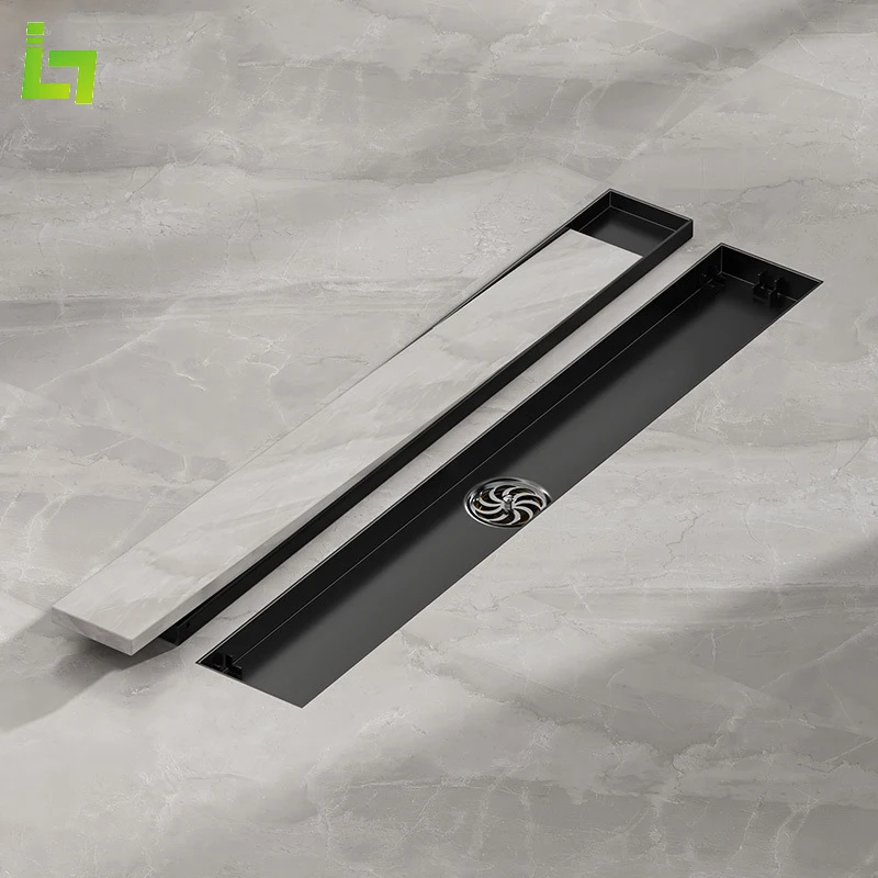 Floor-Drain-Black-Invisible-60CM-Long-304-Stainless-Steel-Rectangular ...